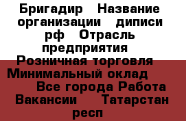 Бригадир › Название организации ­ диписи.рф › Отрасль предприятия ­ Розничная торговля › Минимальный оклад ­ 35 000 - Все города Работа » Вакансии   . Татарстан респ.